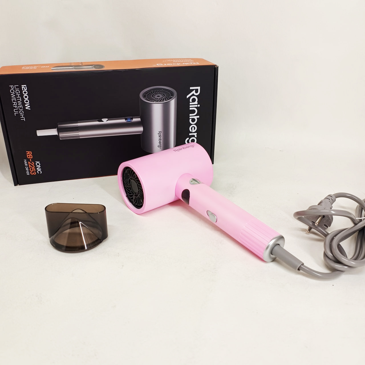 Професійний фен для волосся з іонізацією Rainberg RB-2253 2000Вт Pink