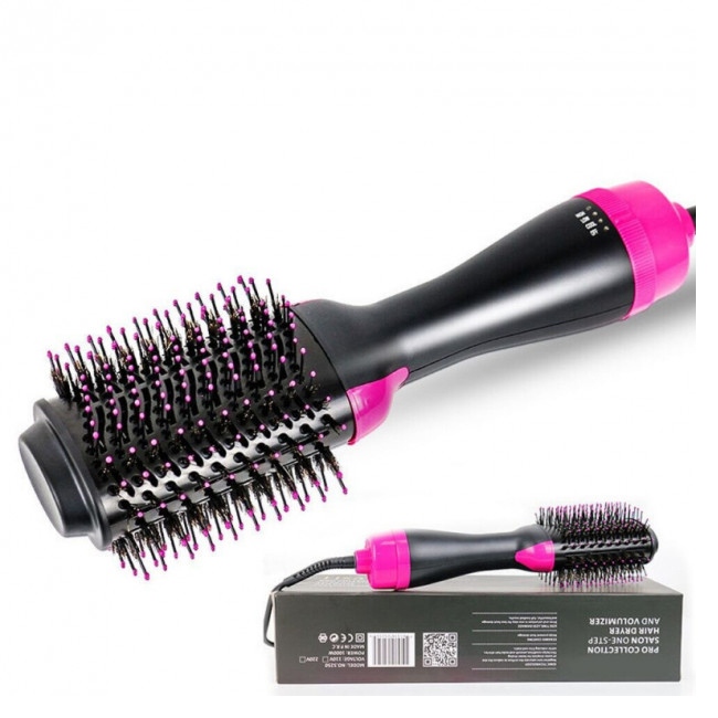 Фен-щітка 3в1 One step Hair Dryer 1000 Вт 3 режими випрямляч для укладання волосся стайлер з функцією іонізації