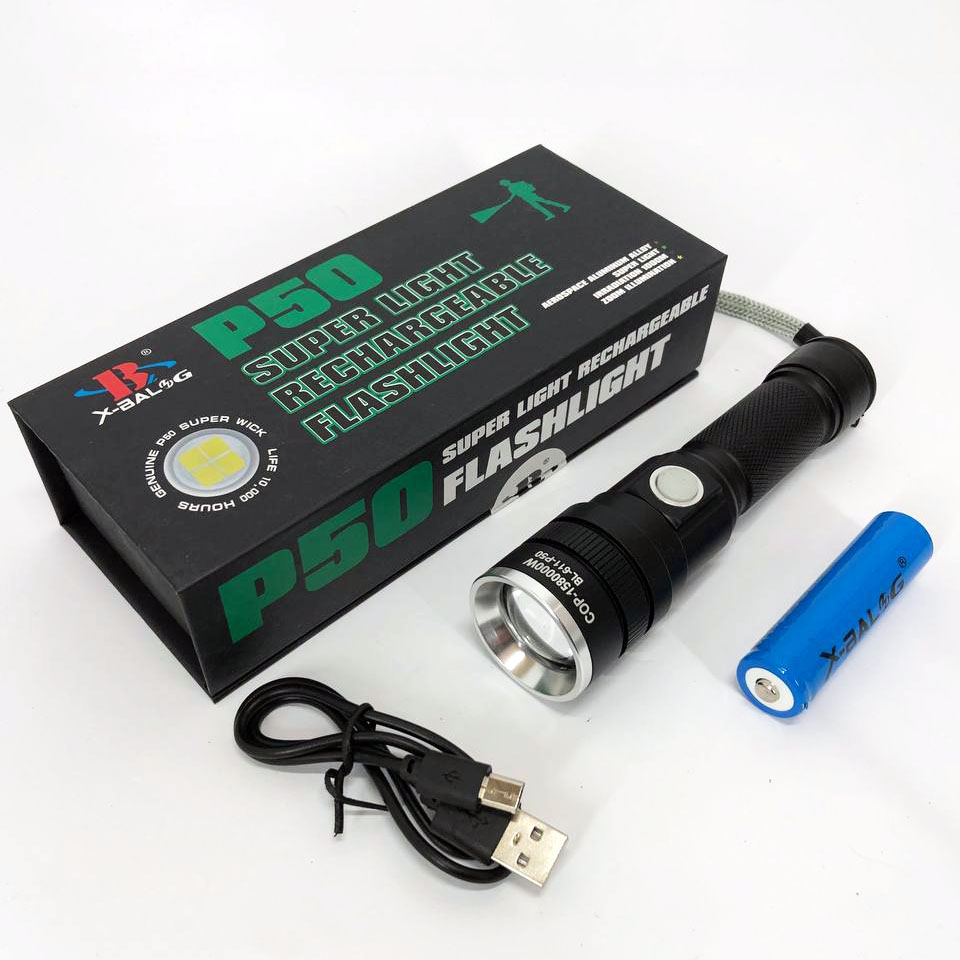 Ліхтар акумуляторний Bailong BL 611-P50, ліхтарик поліс, тактичний ліхтар, ручний ліхтарик LED
