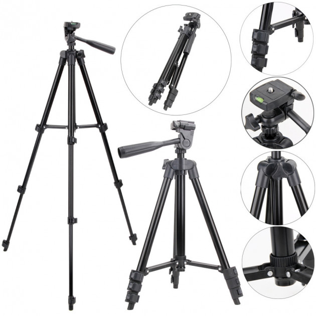 Штатив для телефону та фотоапарата Tripod 3120 PRO портативний трипод 0,35-1.02 м висота