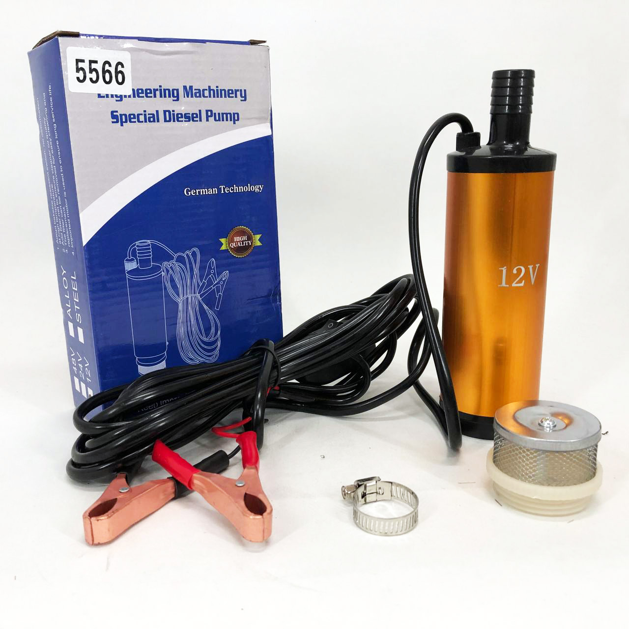 Насос занурювальний для перекачування палива дизеля бензину REWOLT Fuel/ Diesel Pump 12В 12 л/хв