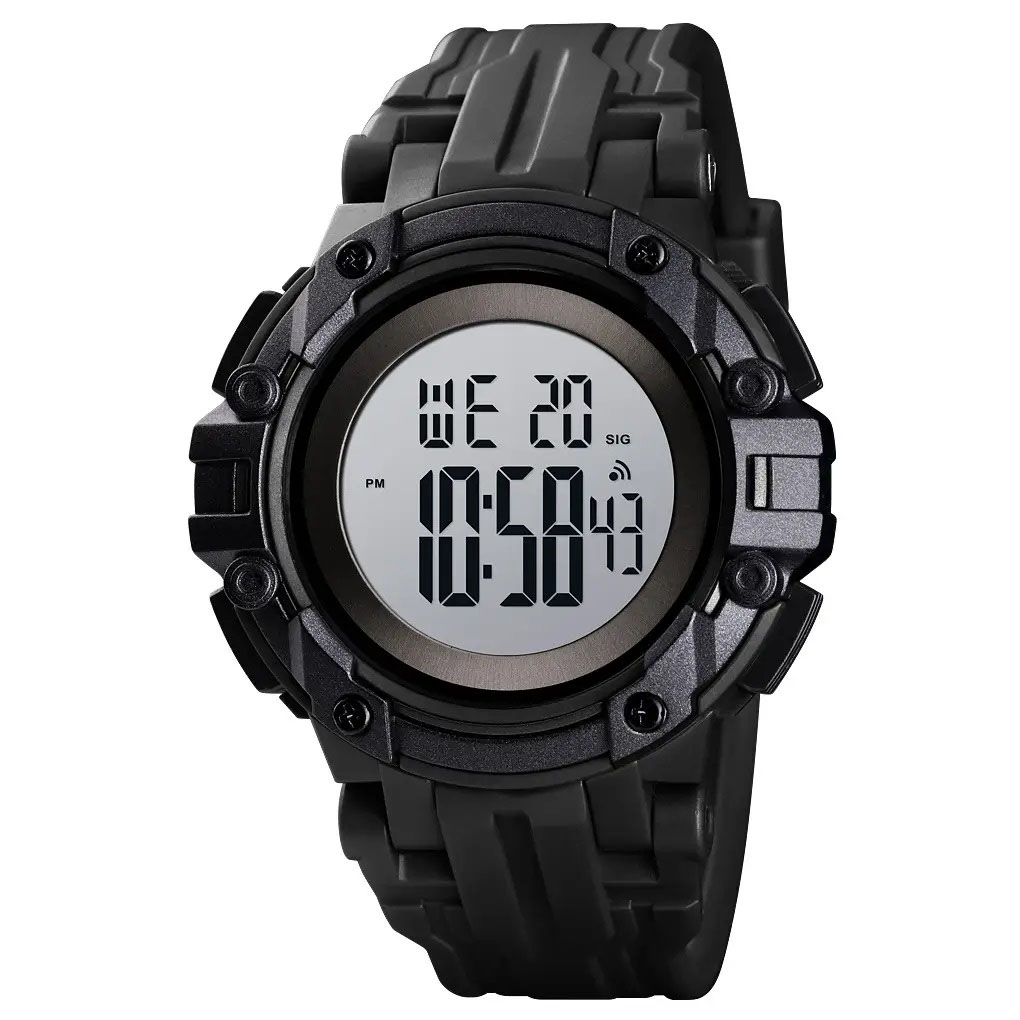 Годинник наручний чоловічий SKMEI 1545BKWT BLACK-WHITE, водонепроникний. Колір: чорний