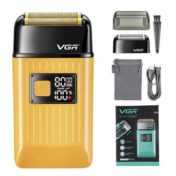Електробритва портативна чоловіча VGR V-357 професійна шейвер Yellow