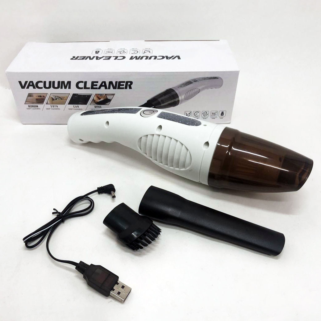 Автомобільний пилосос Car Vacuum Cleaner HY05 на акумуляторі. Колір: білий