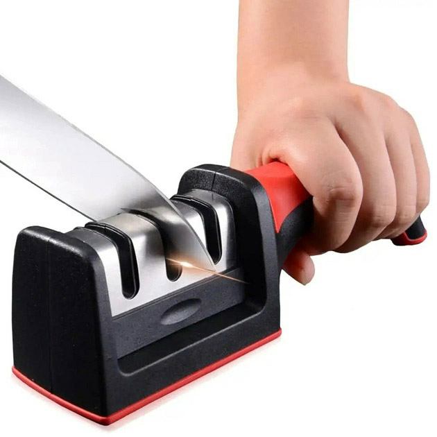 Професійна ручна точилка для ножів 3 рівня заточування Fast Sharpener RS-168