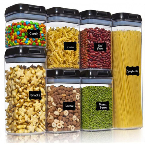 Набір контейнерів для їжі FOOD Storage Container Set на клямках із ущільнювачем, 7 предметів