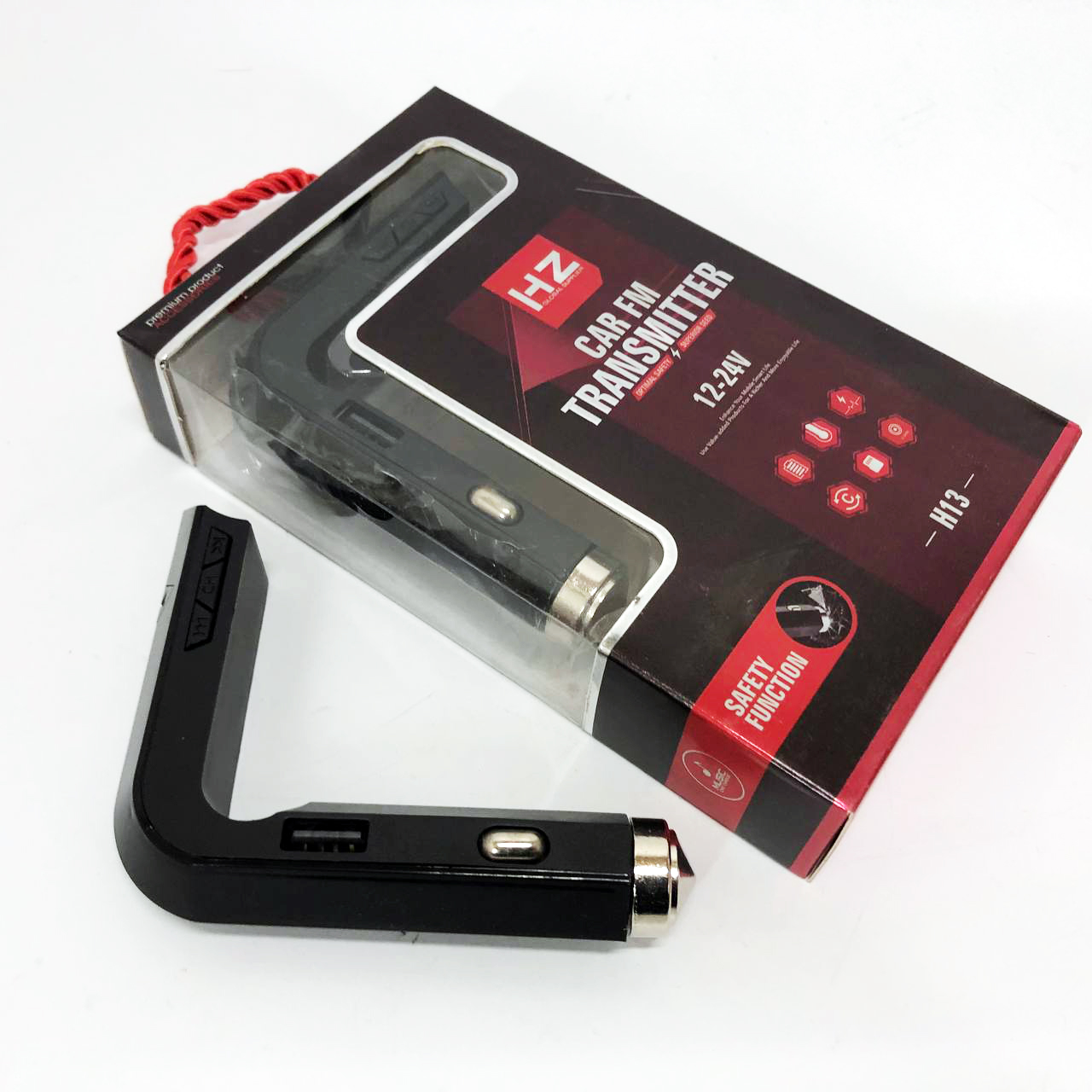 Автомобільний MP3 трансмітер FM-модулятор HZ H13 LCD AUX/USB, Bluetooth FM передавач для автомагнітоли