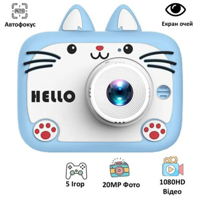 Дитячий цифровий фотоапарат X900 Cat