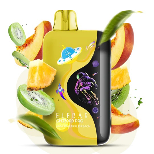 Elf Bar GH 33000 PRO. Ківі, ананас, персик (Kiwi Pineapple Peach)