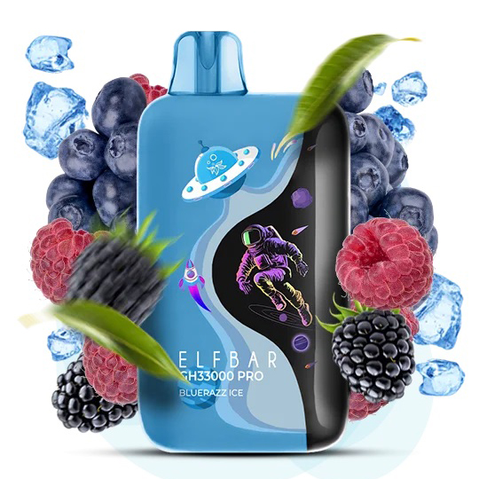 Elf Bar GH 33000 PRO. Синя малина (Blue Razz Ice)