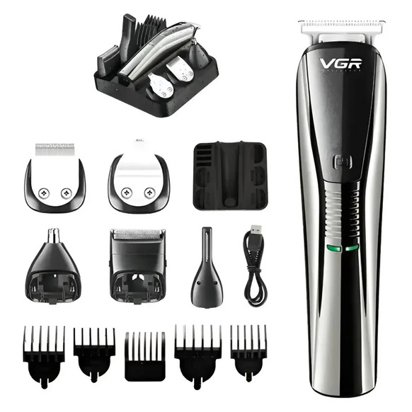 Акумуляторна машинка для стрижки волосся та бороди VGR V-029