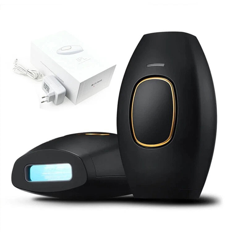 Портативний жіночий домашній фотоепілятор для тіла IPL Hair Removal Device для всіх типів волосся, чорний