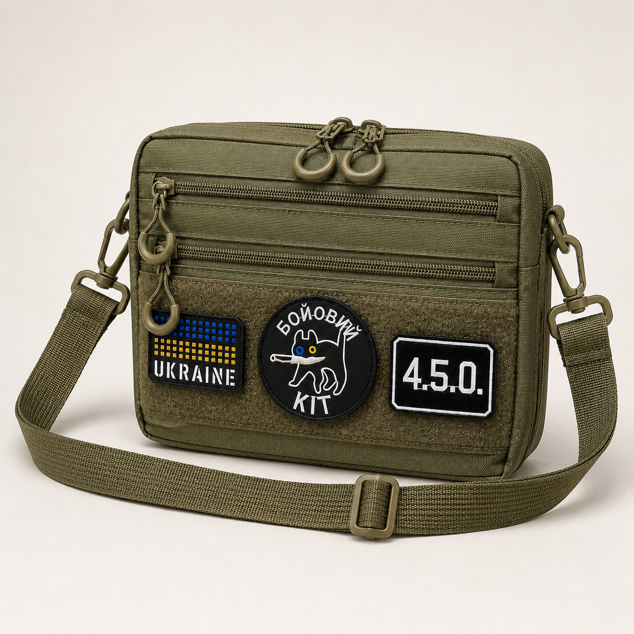 Чоловіча тактична сумка EDC Cordura 600D, сумка для патчів 25×20×5,5 см хакі