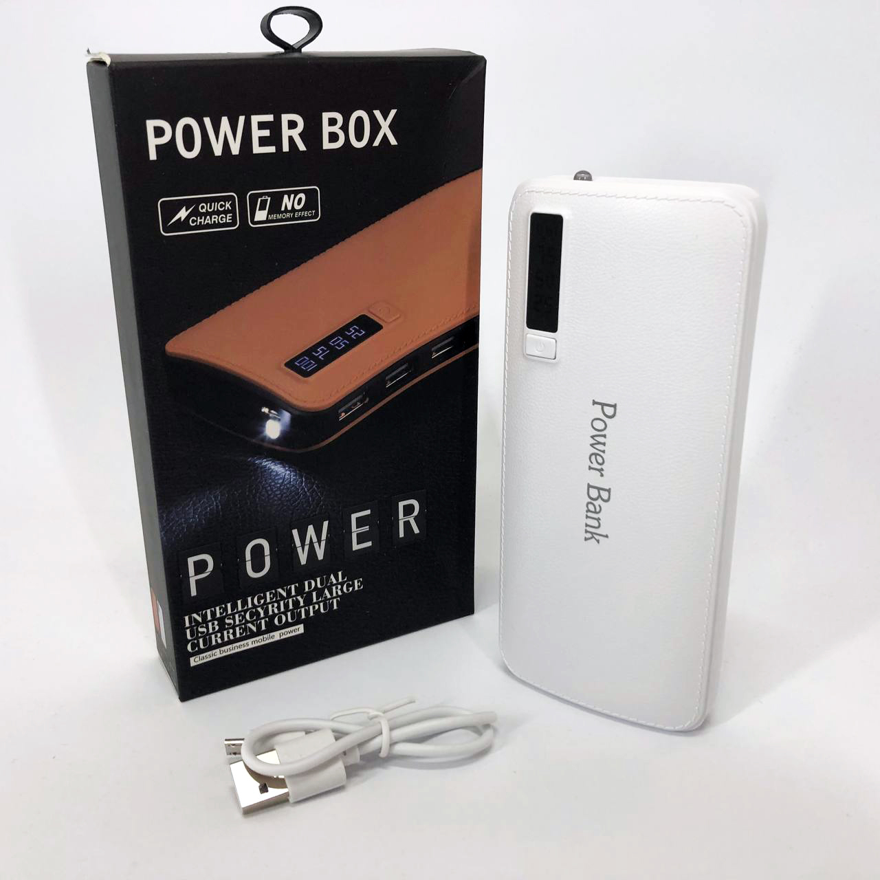 Портативний зарядний пристрій павербанк 50000 mAh 3 USB Power Bank Smart Tech білий