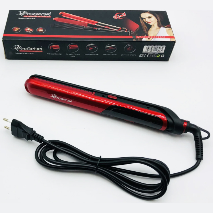 Плойка‑праска гофре для волосся GEMEI GM-2806