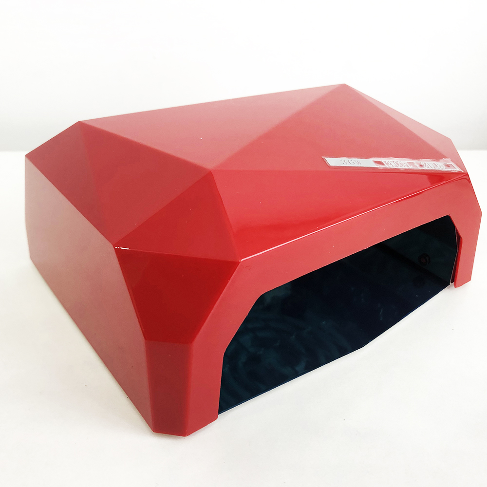 Сушарка для нігтів UV LAMP CCF+LED, манікюрна LED‑лампа для полімеризації гель‑лаків. Колір: червоний