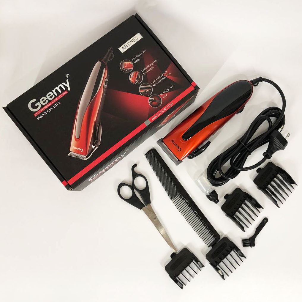 Машинка для стрижки GEMEI GM-1012, домашня машинка для стрижки волосся, провідна машинка для стрижки