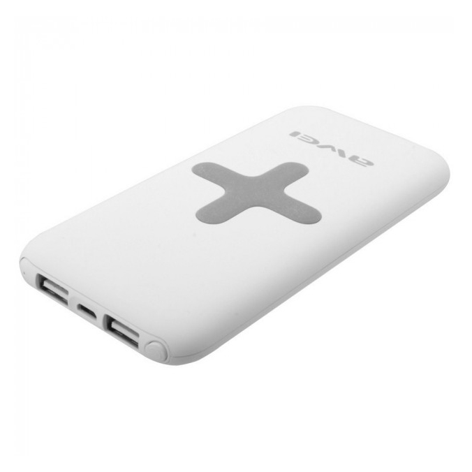 Power Bank AWEI P98K (Бездротова зарядка) 7000 mAh, колір білий