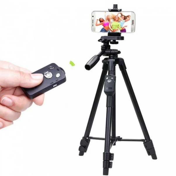 Штатив + пульт дистанційного керування для камери та телефону TRIPOD 3388, штатив‑тринога, підлоговий штатив, студійна стійка