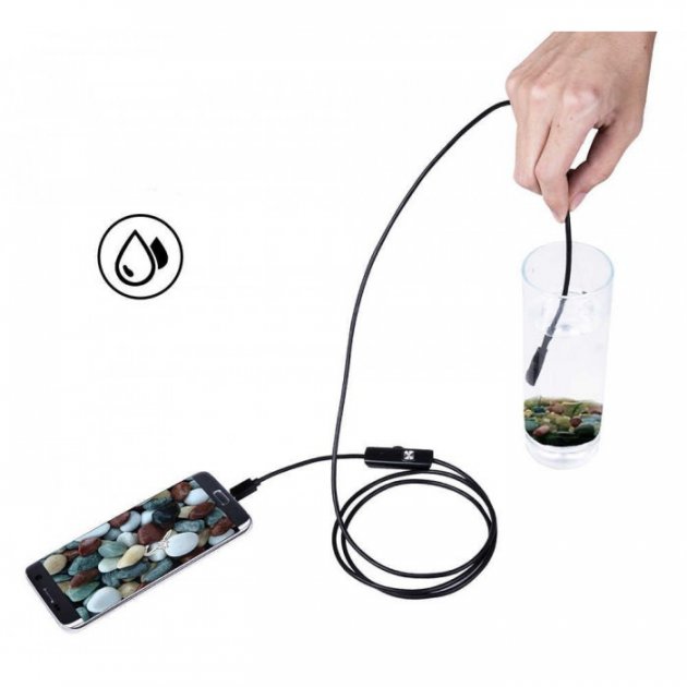 Ендоскопічна камера з кабелем 2 м, діаметр 7 мм, USB/micro USB, підсвічування