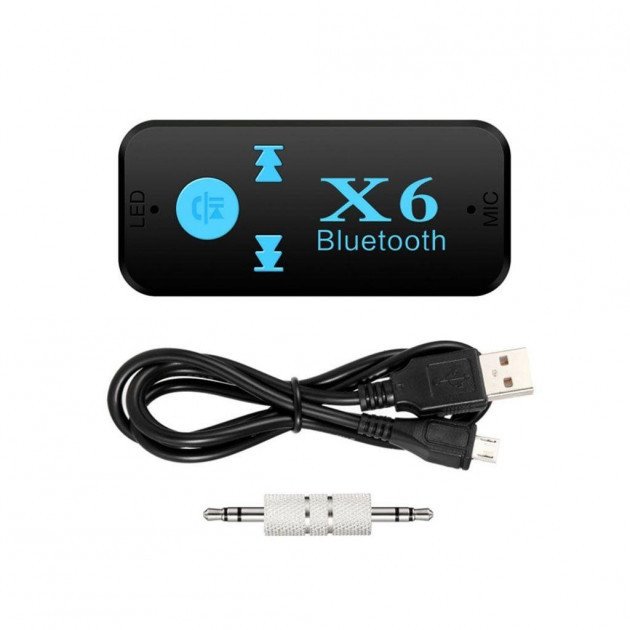 Бездротовий адаптер Bluetooth приймач аудіо ресивер BT‑X6, модуль Bluetooth для автомобіля