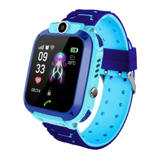 Дитячий смарт‑годинник Smart Baby Watch Q12 SIM/Bluetooth/LBS/GPS, колір блакитний