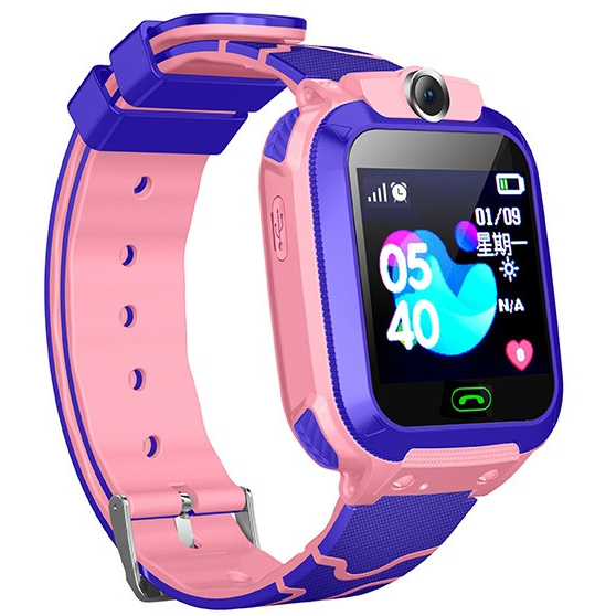 Дитячий смарт‑годинник Smart Baby Watch Q12 SIM/Bluetooth/LBS/GPS. Колір: рожевий