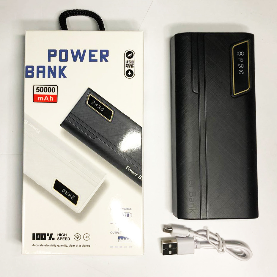 Мобільний заряд Mobile Power Bank 50000 mAh. Колір: чорний