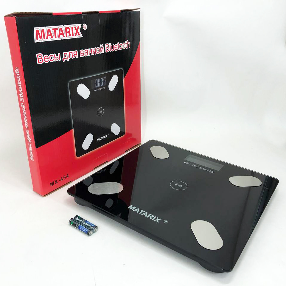 Підлогові розумні фітнес‑ваги MATARIX MX-454 App Bluetooth Смарт‑ваги з додатком для зважування людей