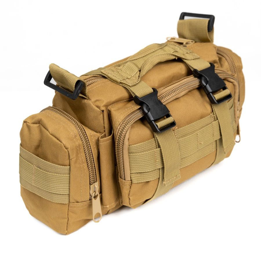 Сумка‑підсумок тактична поясна Tactical військова, нагрудна сумка з ременем на плече, 5 л, кордура